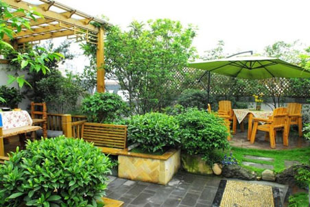 屋頂花園設(shè)計實景圖1